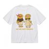 Women's Fashion Slight Stretch Classic T-Shirt Cute Friends Design Printed Tee