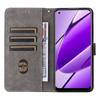 For Realme 11 4G (159.9x73.3x7.95mm) RFID Blocking Phone Case PU Leather Magnetic Flip Folio Cover