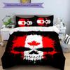 Canada 3pcs Bedding Set Duvet Cover Closure Includes 1 Duvet Cover & 2 Pillowcases for All Seasons Bedroom Home Dorm Decor