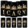 Fashion Diamond Crown Letter A Phone Case For OnePlus 10 9 Pro 9T 10R 9R 9RT 8T 8 7 6T 7T Nord 2T CE 2 5G N200 N10 N100 Cover