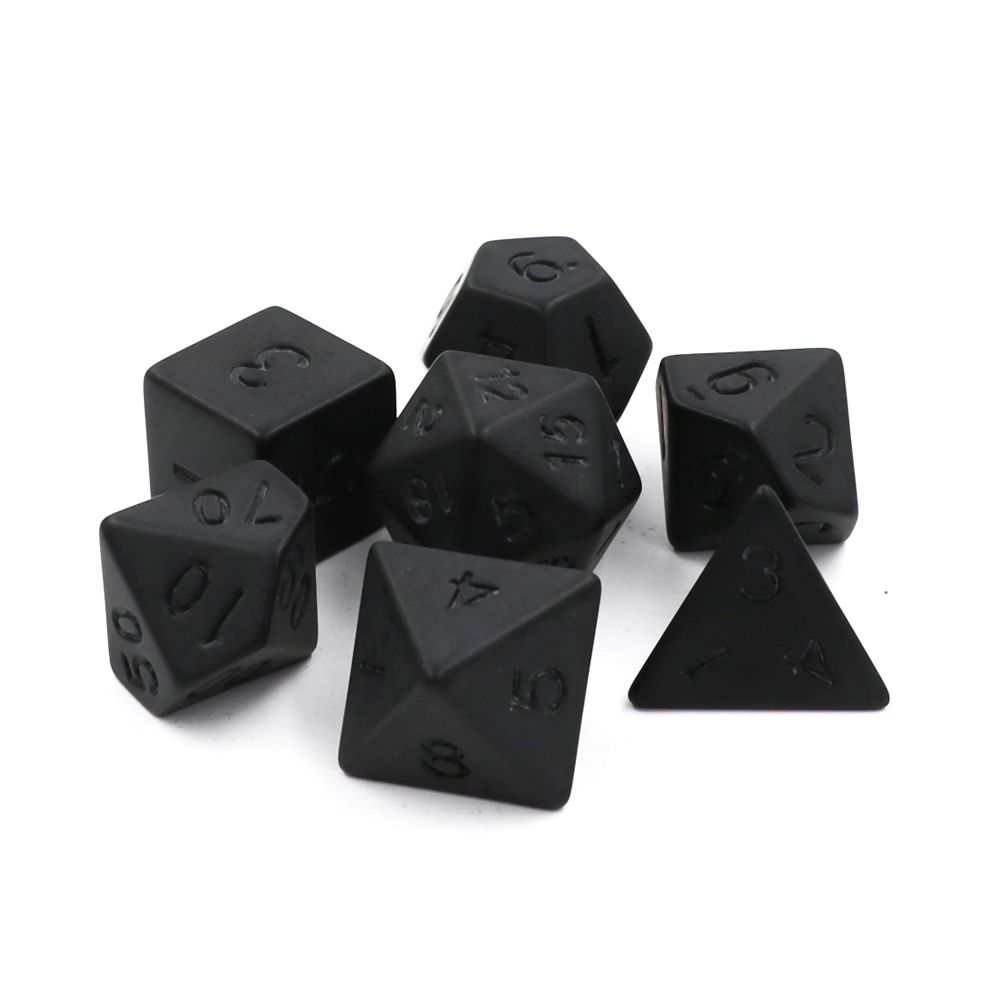 Games Personality Family Game Polyhedral Dice Black RPG Dice Set Number Dices Kit Educational Toy