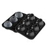 Large Ice Cube Tray Sphere Ice Cube Mold Slow Melting 6 Cavity Ice Cubes Maker for Cocktails Whiskey
