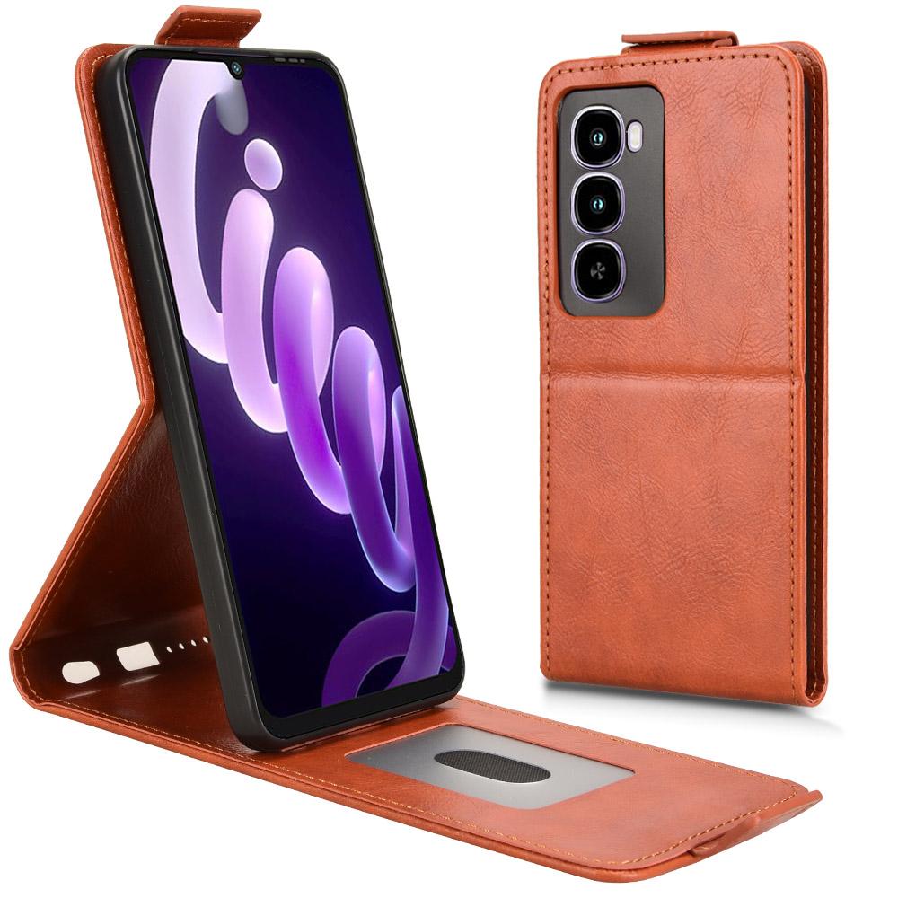 Для itel City 100 4G Чехол-подставка Магнитная застежка Вертикальный откидной Кожаный чехол для телефона с держателем для карт