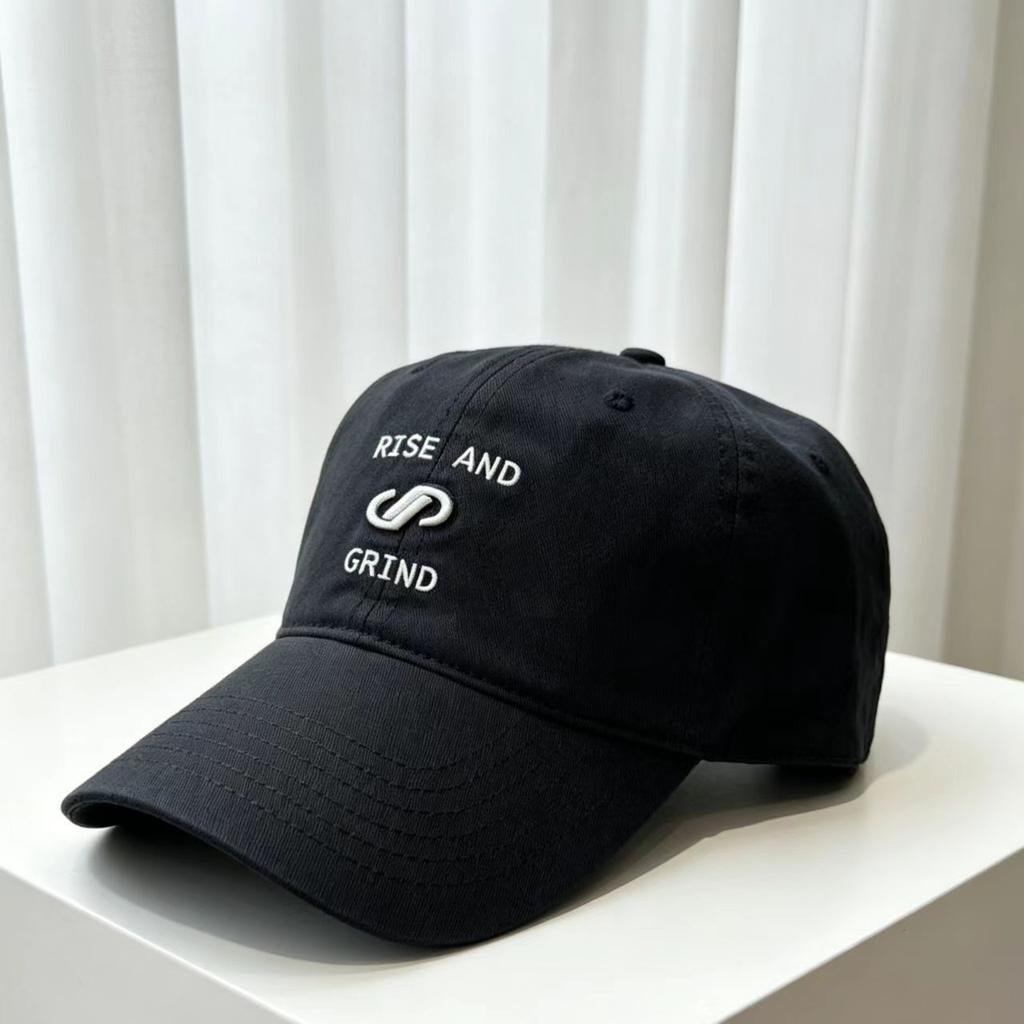 Letter embroidery baseball hat men and women street versatile wide brim shading face small cap trend breathable