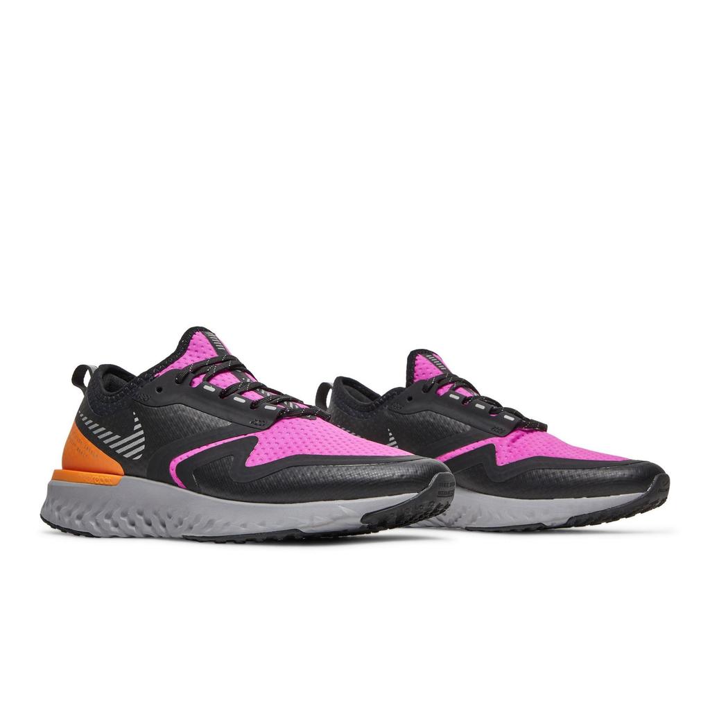 Nike Женские Odyssey React 2 Shield 'Fire Pink Atmosphere Grey' (женские размеры) Беговые кроссовки Огненно-розовый / Черный / Атмосферный серый / Металлический серебристый