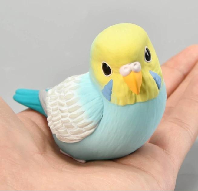 Genuine Gacha Scale Model Dear Little Bird Friends in Your Palm Budgerigars Peony Crows Kingfishers Action Figure Toys