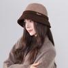 Шерстяная шляпа в стиле Хепберн для женщин на осень и зиму, французская ретро, в стиле маленького аромата, шляпа-котелок, темпераментная, знаменитость, зимняя теплая шляпа-рыбак