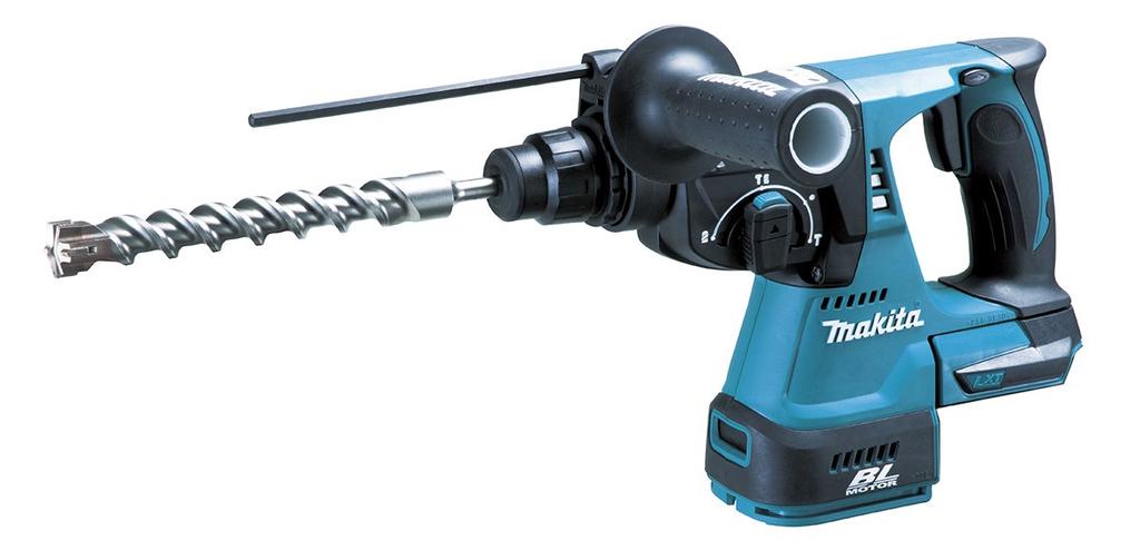 Makita HR244DZK Cordless Hammer Battery Charger Sold Separately Drill, 18V, 24mm, Chiselable, SDS+,