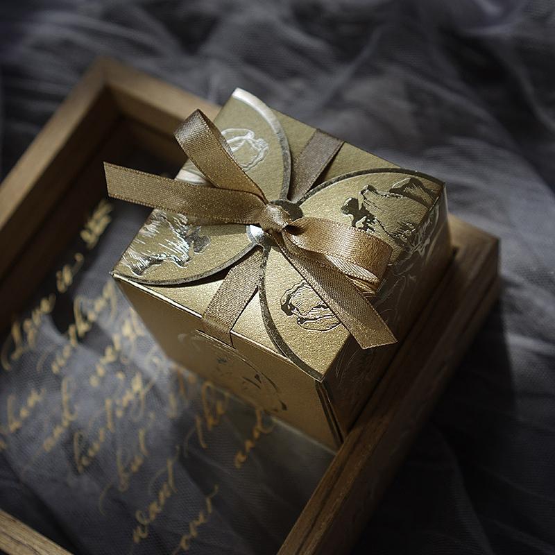 5 шт. Свадебная лента-бантик, креативная упаковка, подарочная бумага, печенье, конфеты, коробки, сахарницы, праздничные принадлежности