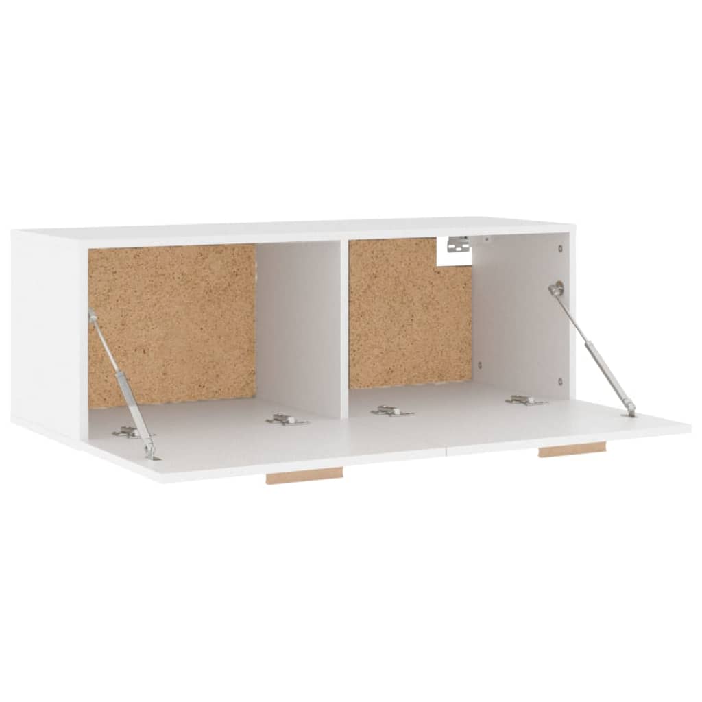 Vidaxl Szafka Wisząca, Biała, 100X36,5X35 Cm, Materiał Drewnopochodny