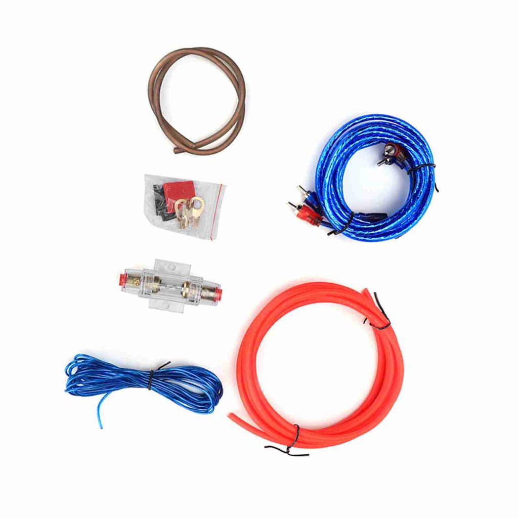 Автомобильный усилитель мощности 10GA, сабвуфер, аудиодинамики, сменный комплект проводов из цинкового сплава