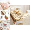 Versatile Santa Christmas Red Tablecloth Designed For Effortless Use In Various Holiday Occasions