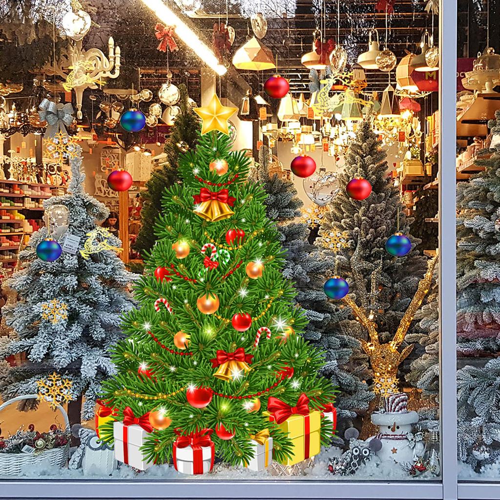 Рождественская елка Рождественский шар Подарочная коробка Наклейка на окно Наклейка на стену Украшение