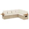 VidaXL Salon de jardin avec coussins 6 pcs beige résine tressée 3226842