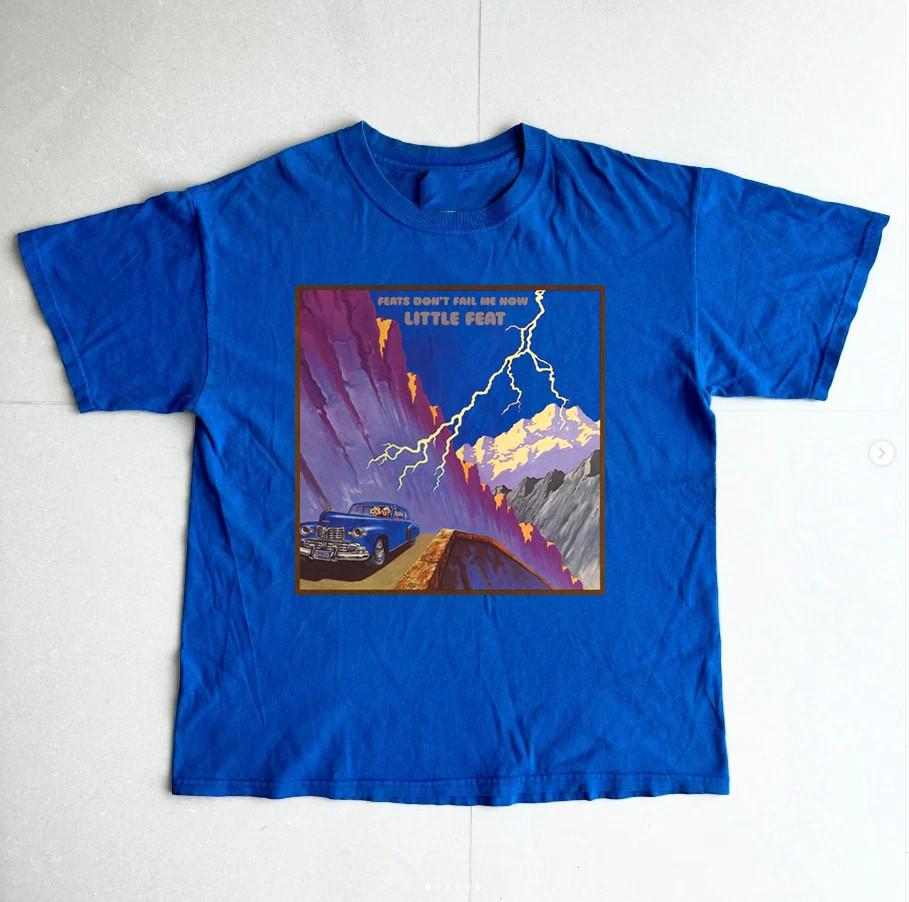 Футболка Little Feat Feats Don't Fail Me Now Синяя Размер S-5XL Унисекс