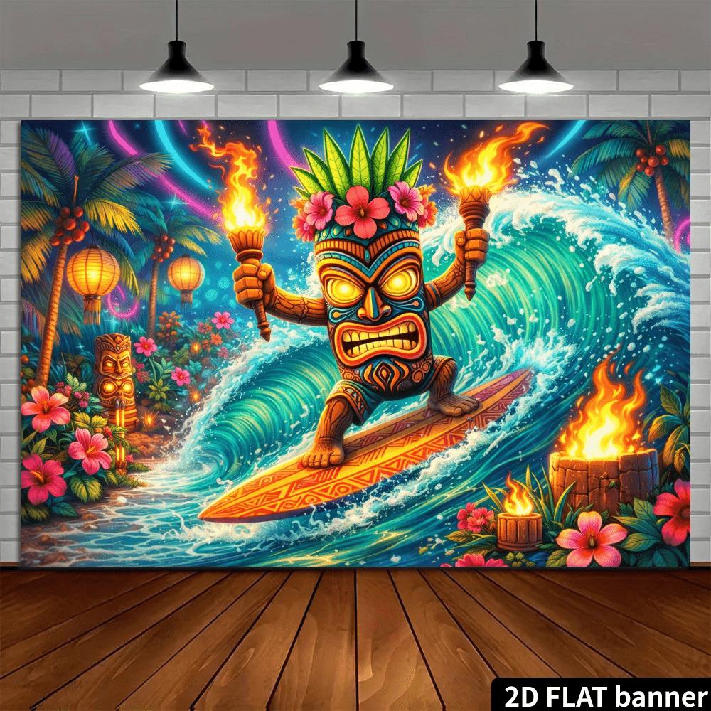 2D plane surf base deity statue party backdrop fabric party decoration room decoration polyester fiber