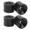 4 ШТ. ПУ Колесо для Скейтборда Замена Низкий Уровень Шума Многофункциональные Ролики для Лэнд-Серфинга Черные