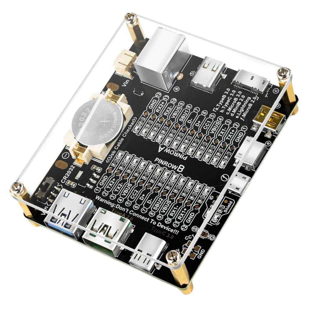 Тестер USB-кабелей Type-C Type-B Микро Плата для тестирования короткого замыкания Обнаружение аномалий кабеля передачи данных Для iOS Android Тестовая плата
