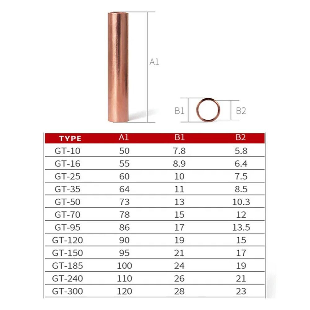 1 шт., комплект обжимного кабеля для кабеля с отверстием для провода, сварка трубок GT