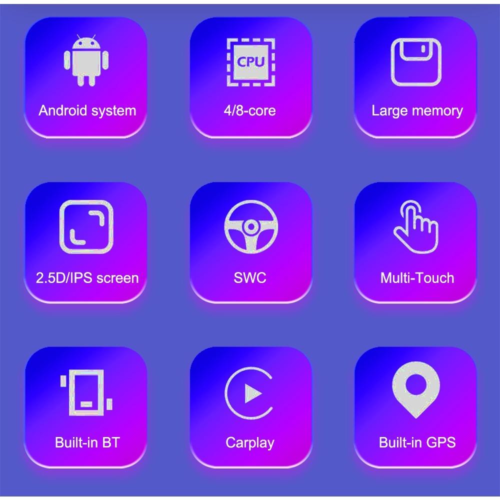 Автомобильный мультимедийный стереоплеер на базе Android, радио, видео Carplay для Toyota Corolla E120 2000-2006 BYD F3, GPS, WIFI, Android Auto, 2 + 32 ГБ