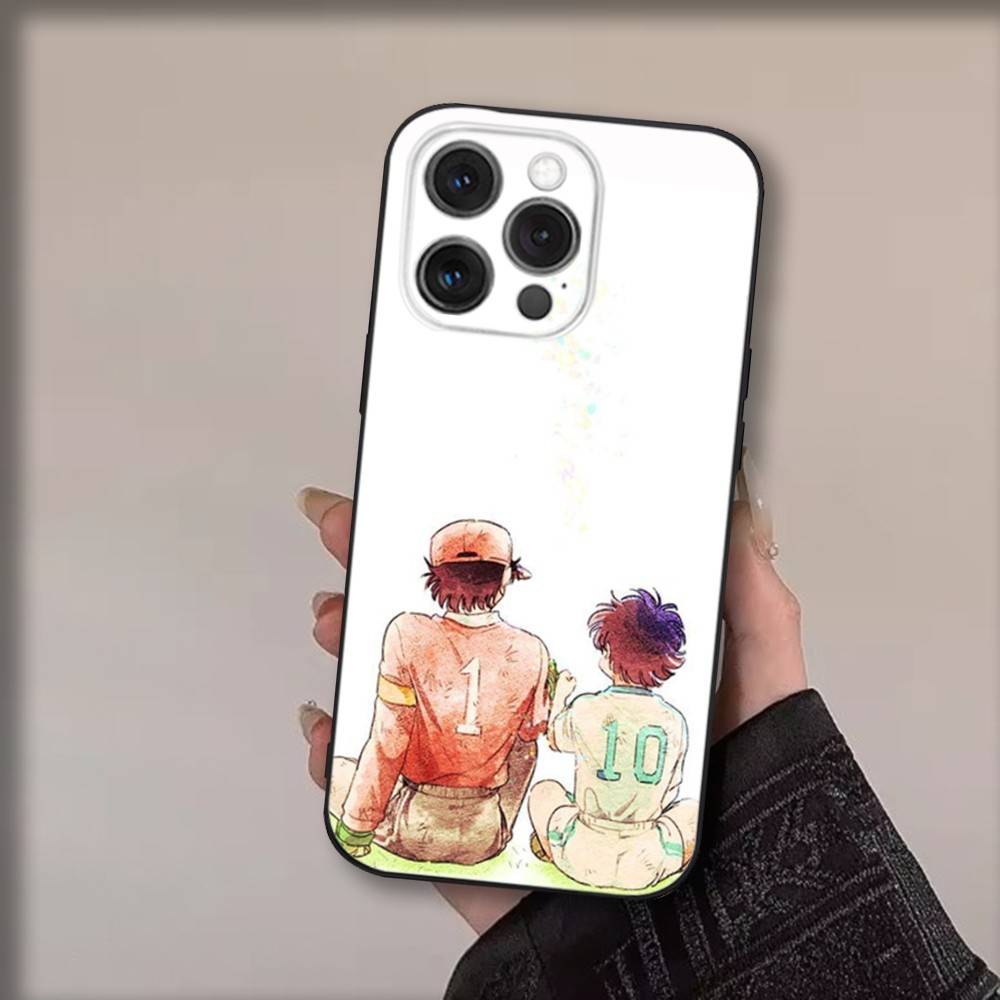 Чехол для телефона с изображением аниме C-Captain T-Tsubasa для iPhone 17,16,15,14,13,12,11,Pro,Max,Plus,Air,X,XS,XR,SE,8,7,Mini, Мягкий Черный Funda
