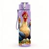 1PC Multicolored Farm Chicken Rooster Group 750ml Color Plastic Water Bottle Leakproof Flip Straw Lid For Sports Office Home Use