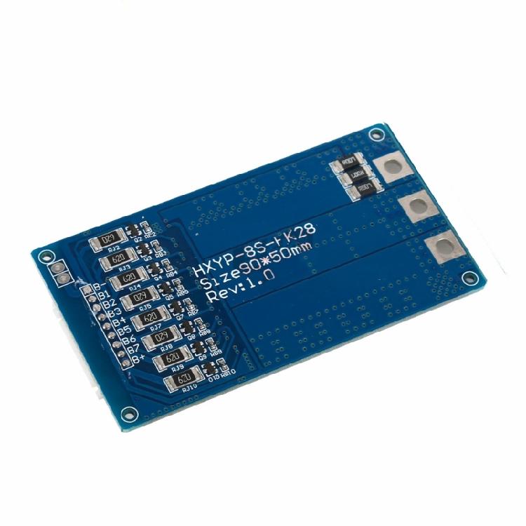 8S 28В 28А BMS Платы защиты литиевых батарей Плата модуля зарядки с балансировкой для литиевой батареи