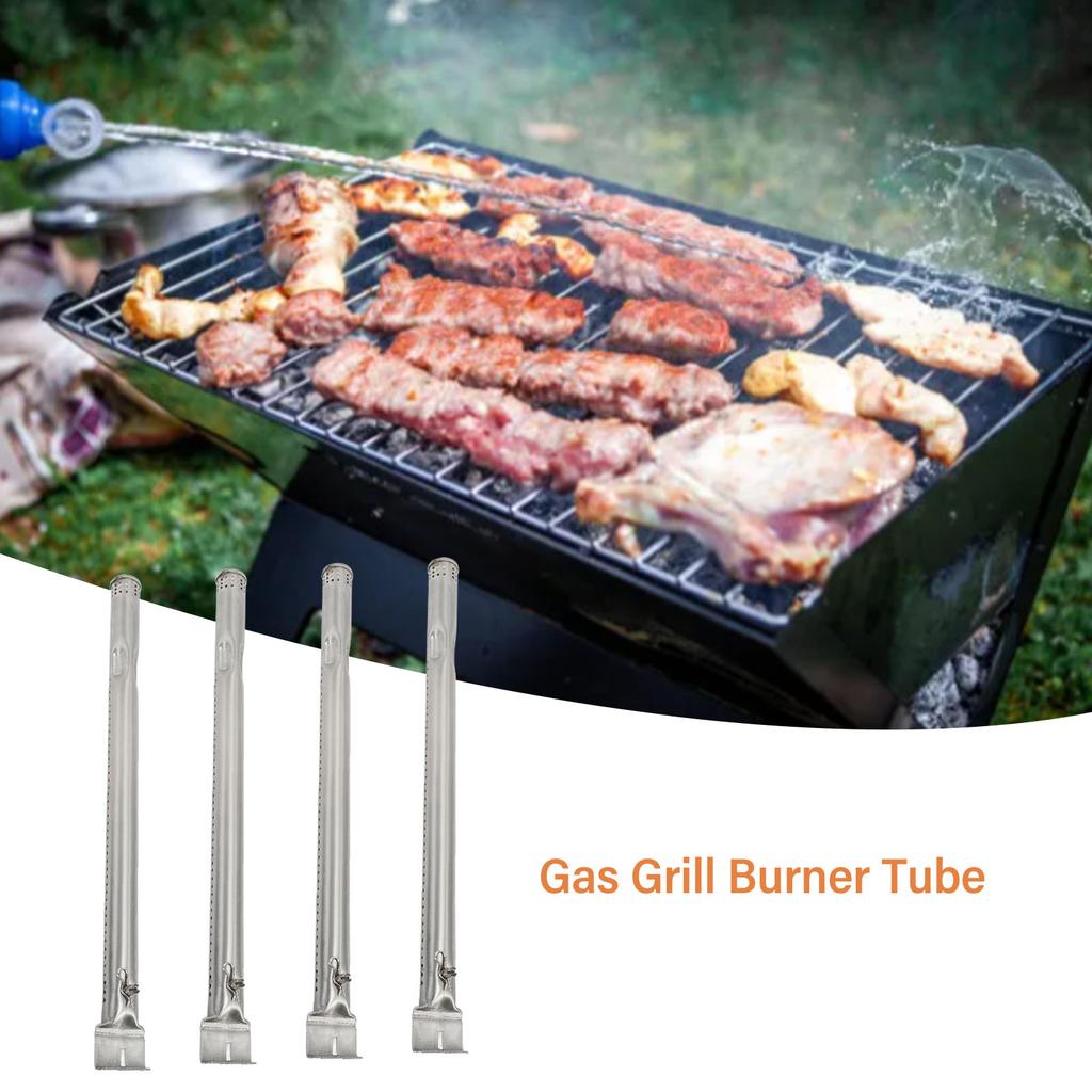 4 шт., трубка горелки для газового гриля из нержавеющей стали, универсальная высокопрочная трубка для горелки для гриля-барбекю