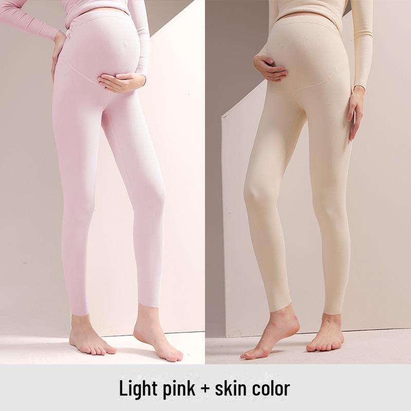 Теплые флисовые леггинсы большого размера для беременных женщин: Пижамные штаны подходят для раннего и позднего периода беременности, на осень и зиму