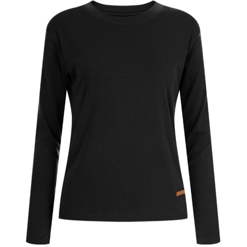 Shop Women Round Neck Label Layered Span Long Sleeve T shirT Dai Wsh 20324
