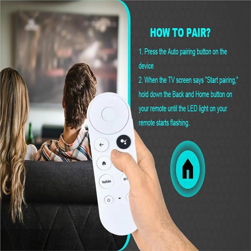 G9N9N Remote Bluetooth-compatible Replacement Voice Universal Remote Control Remote Controller For Google TV Chromecast 4K Snow