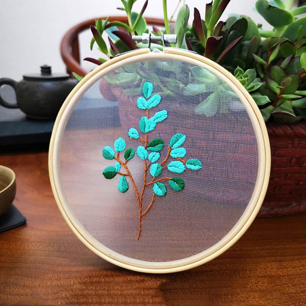 Нить Орнамент Швейные аксессуары Набор для вышивки крестом Пяльцы для вышивания Игла Дырокол Цветочная вышивка