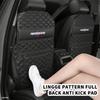 Car Anti Kick Pad Storage Pocket Seat Back Protector Kick Mat For BMW E28 E32 E34 E53 F10 F20 F30 X1 X3 X5 X6 E90 E91