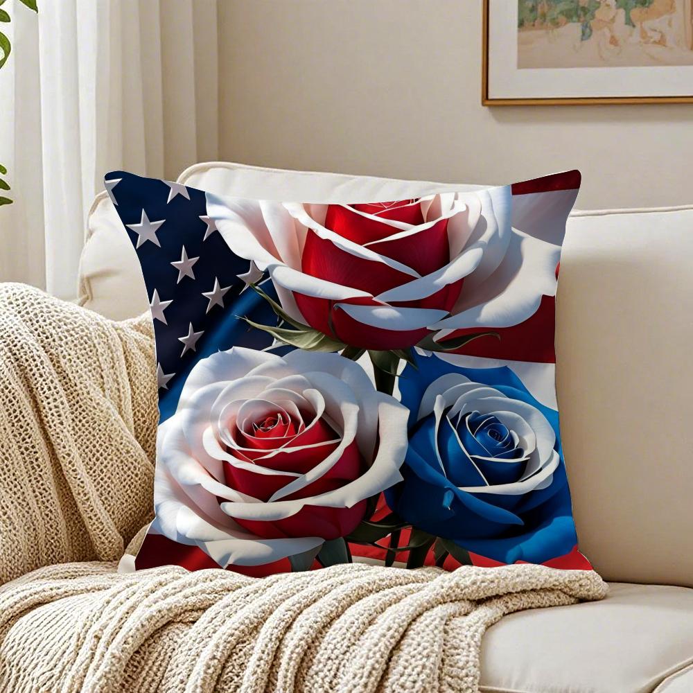 Festive IIndependence DDay Cushion Cover Pillowcase Antidustmite living Room Sofa Decor Cushion Room