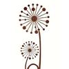 Rusty Dandelion Stake Metal Flower Garden Stake Yard Decoration Outdoor Decor Dandelion Stake for Courtyard Lawn Pathway