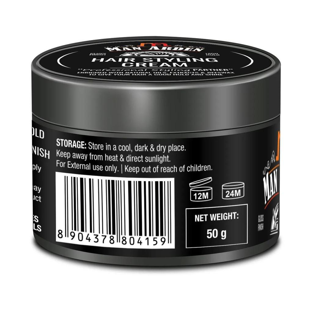 Крем для укладки волос сильной фиксации (50 г), Hair Styling Cream High Hold, Man Arden