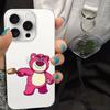 Милый чехол для телефона L-Lotso для iPhone 17/16/15/11/13/14 Pro Max Plus/X/Xr/Xs Max/12mini Air Прозрачный Clear