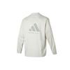 adidas Алфавитный логотип с принтом Спортивная беговая фитнес-тренировка Повседневная футболка с длинными рукавами Топы унисекс Серый IX1971