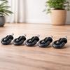 Swivel wheels FOR chair, rubber, 75MM, 5 pieces, rubber, office, pressed
