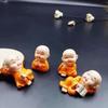 Zen Monk Ornament: Four No's Kung Fu Desktop Decoration Flower Pot for Car, Office Desk, or Entrance