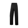 Comfortable Versatile Thick Straight Leg Fleece Simple Warm Knitted Sports Pants Women Bottoms Black AYKV718-1