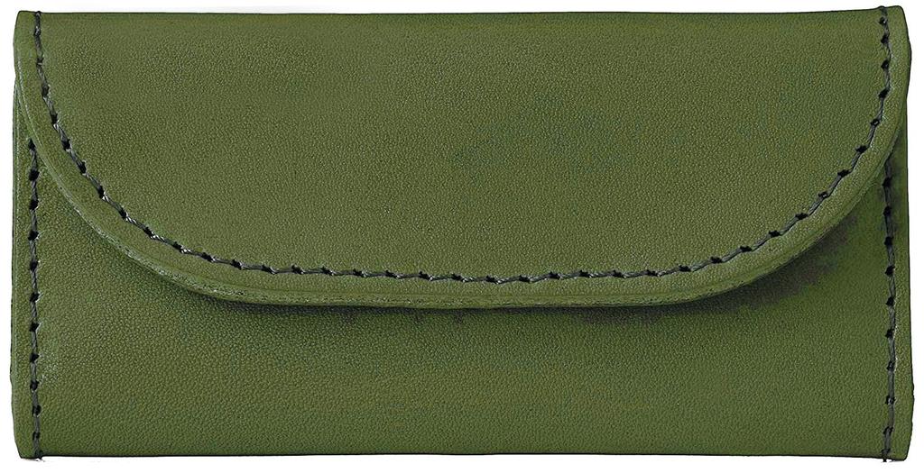 Зеленый кожаный чехол для ключей Tochigi, чехол для смарт-ключа, популярный бренд, компактный роскошный дорогой кожаный чехол для ключей от автомобиля, чехол для смарт-ключа, брендовый чехол для ключей, сделано в Японии