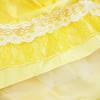 Princess Deluxe Sizes Party Cosplay [CQDY] Children's Dress, 7-Piece Set, Yellow, 4-5,