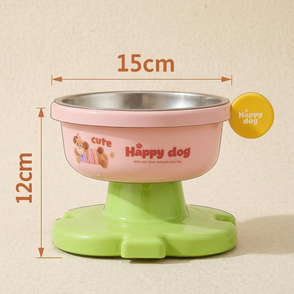 Приподнятая миска для кошек из нержавеющей стали для домашних кошек Наклонные миски для еды Милая приподнятая миска для кошек для кошек с плоской мордой и котят