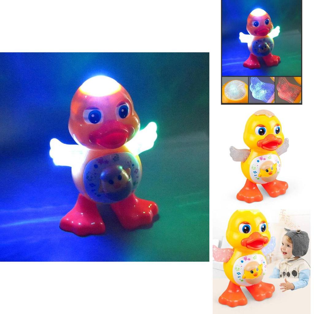 Singing Dancing Cartoon Duckling Electric Light Music Kids Toys Christmas Gifts