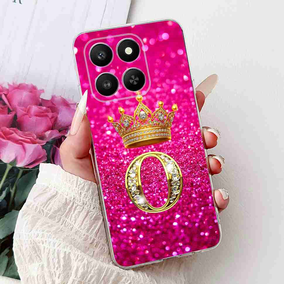 6.77" For Honor 400 Smart 5G LGN-NX1 Case Fashion Crown Flower Soft Silicone TPU Cover For Huawei Honor 400Smart 5G Phone Cases