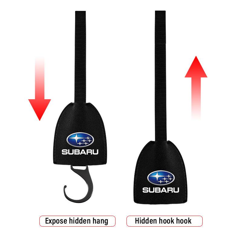 1/2 шт. Кожаные крючки на спинку автомобильного сиденья, портативная вешалка для сумок для Subaru LEGACY Forester Outback Rally WRX WRC XV Impreza