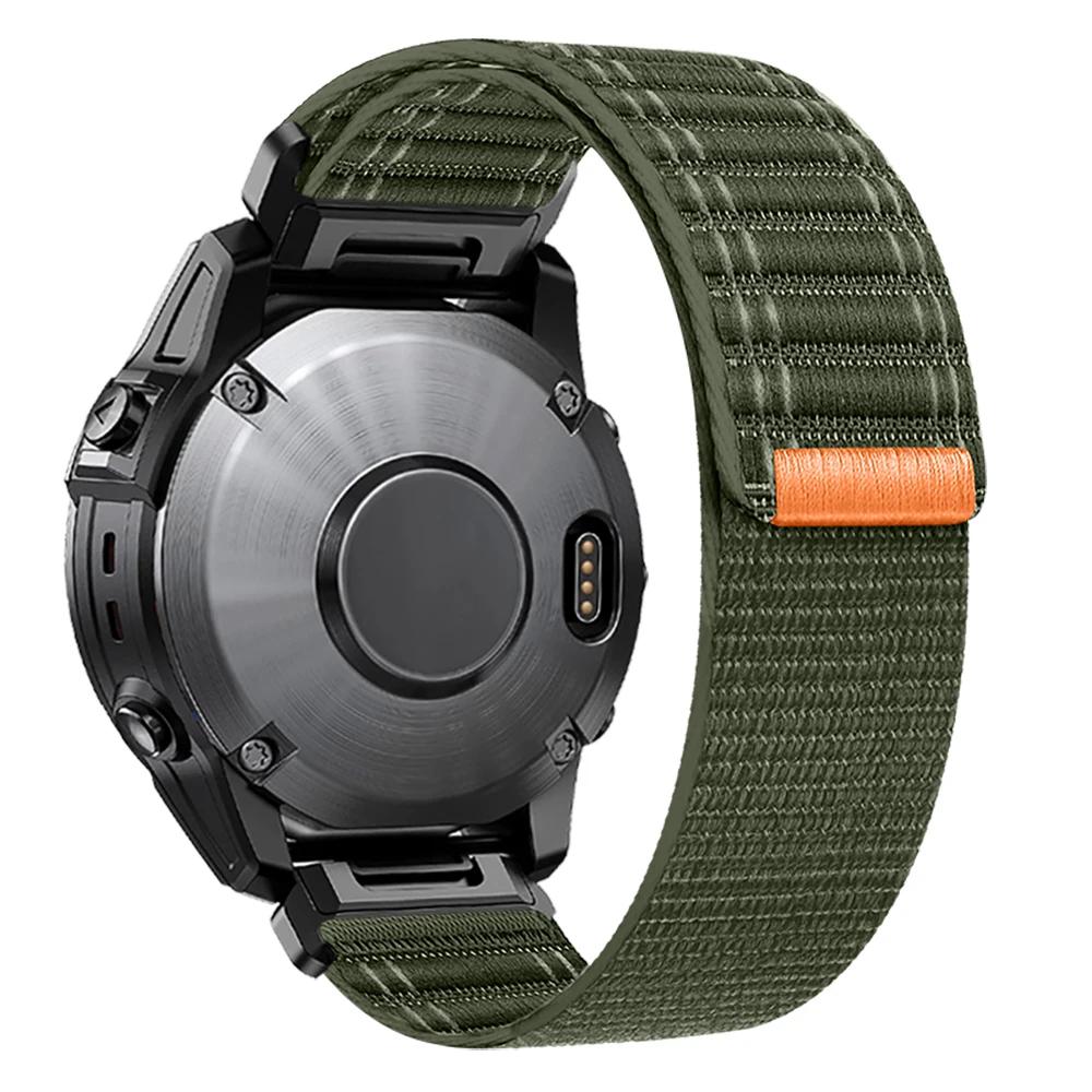 Спортивный нейлоновый ремешок QuickFit 22 мм 26 мм Для Garmin Fenix 8 E 7 7X 6 6X 5X Plus/Epix Pro Gen 2 47 мм 51 мм/Enduro 3 2 Ремешок для часов