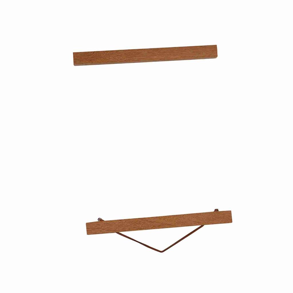 Современная магнитная фоторамка из опилок, индивидуальный постер, прокрутка, печать, вешалка для произведений искусства, вешалка для постеров из тикового дерева, вешалка для постеров из опилок