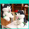 Handheld Cartoon Cute Rose Husky Plush Stuffed Toy Pillow For Decoration Room